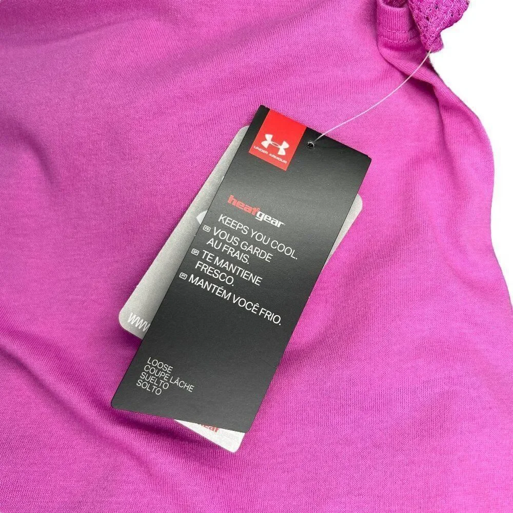 Under Armour Tank Top Girls‎ Medium Loose HeatGear Athletic